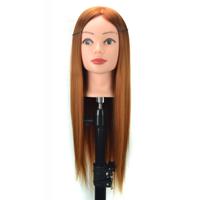 Praktijk disc haar gevlochten mannequin hoofd pruik styling trimmen hoofd model (bruin)