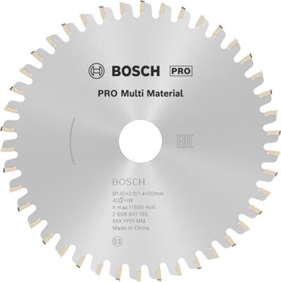 Bosch Accessoires Cirkelzaagblad Multi Material 130 x 20/16 x 2,0 mm, 42 1st - 2608641195
