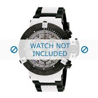 Horlogeband Invicta 0933 Rubber Wit 16mm