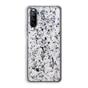 Gespikkelde marmer: Sony Xperia 10 III Transparant Hoesje