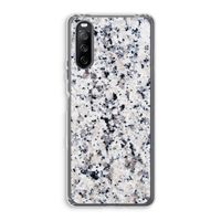 Gespikkelde marmer: Sony Xperia 10 III Transparant Hoesje