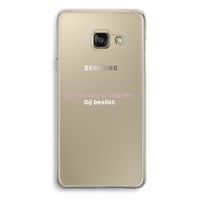 gij beslist: Samsung Galaxy A3 (2016) Transparant Hoesje