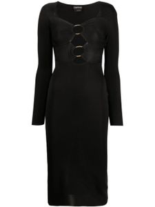 TOM FORD robe mi-longue à découpes - Noir