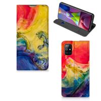 Bookcase Samsung Galaxy M51 Watercolor Dark