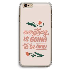 Optimistic flower girl: iPhone 6 Plus / 6S Plus Transparant Hoesje