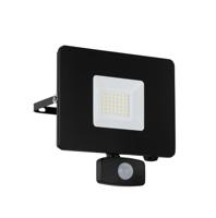 Eglo 30W Led straler Faedo 3 met bewegingssensor zwart 97462