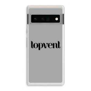 Topvent Grijs Zwart: Google Pixel 6 Pro Transparant Hoesje