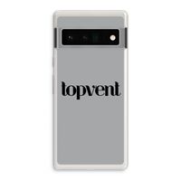 Topvent Grijs Zwart: Google Pixel 6 Pro Transparant Hoesje