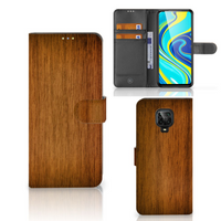 Xiaomi Redmi Note 9 Pro | Note 9S Book Style Case Donker Hout