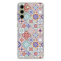 Samsung Galaxy S21FE TPU Siliconen Hoesje Tiles Color - thumbnail