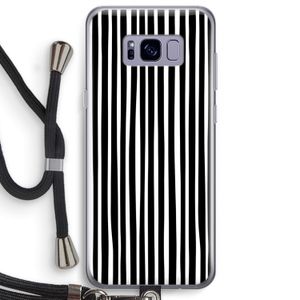 Stripes: Samsung Galaxy S8 Plus Transparant Hoesje met koord