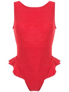 Clube Bossa maillot de bain Goya à bord volanté - Rouge