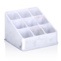 Make-up organizer/opberger - 9 x 9 x 9 cm - marmer look