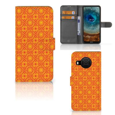 Nokia X10 | Nokia X20 | Telefoon Hoesje | Batik Oranje