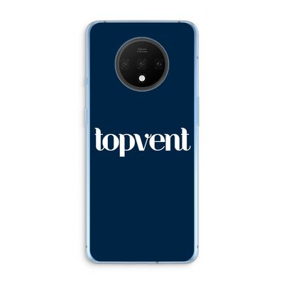 Topvent Navy: OnePlus 7T Transparant Hoesje