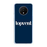 Topvent Navy: OnePlus 7T Transparant Hoesje
