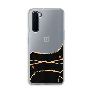 Gouden marmer: OnePlus Nord Transparant Hoesje