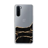 Gouden marmer: OnePlus Nord Transparant Hoesje