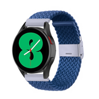Braided nylon bandje - Blauw - Samsung Galaxy Watch 3 - 41mm - thumbnail