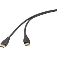 SpeaKa Professional SP-13660972 HDMI-kabel HDMI Aansluitkabel HDMI-A-stekker, HDMI-A-stekker 2.00 m Zwart 4K UHD, Vergulde steekcontacten