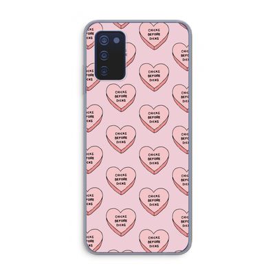 Chicks before dicks: Samsung Galaxy A03s Transparant Hoesje
