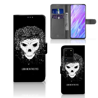 Telefoonhoesje met Naam Samsung Galaxy S20 Ultra Skull Hair Telefoonhoesje met Naam Samsung Galaxy S20 Ultra Skull Hair