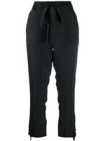 Ann Demeulemeester pantalon droit à design crop - Noir