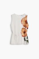 Bloemenblouse - WHITE - L
