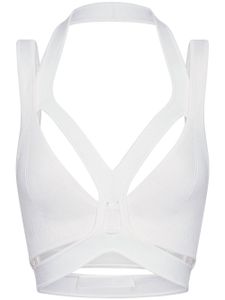 Dion Lee brassière à découpes - Blanc