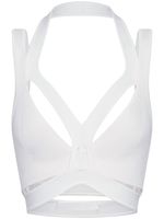 Dion Lee brassière à découpes - Blanc - thumbnail