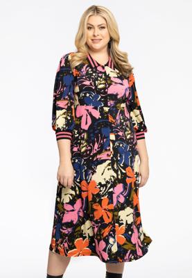 Yoek Jurk met FIORE | Zwart | Maat 42/44