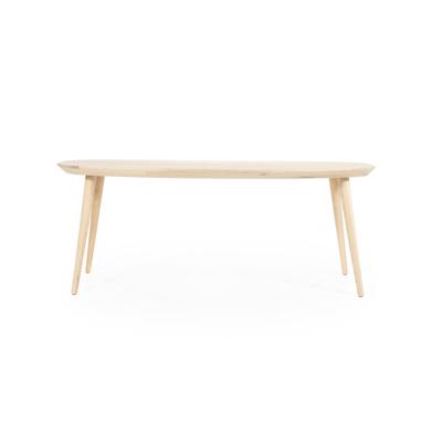 Eleonora Deens Ovale Eettafel 'Elijah' Eiken, 220 x 100cm, kleur Naturel