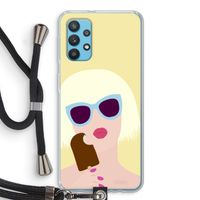 Ice cream: Samsung Galaxy A32 4G Transparant Hoesje met koord