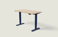Desktronic HomePro bureau Diepblauw / Bamboe / 140x70 cm