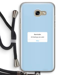 Reminder: Samsung Galaxy A5 (2017) Transparant Hoesje met koord
