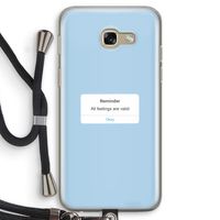 Reminder: Samsung Galaxy A5 (2017) Transparant Hoesje met koord