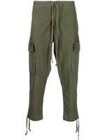 Greg Lauren pantalon fuselé à coupe courte - Vert