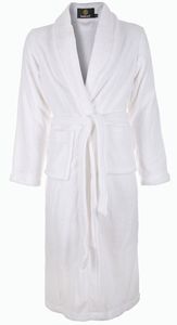 Effen witte badjas-s/m
