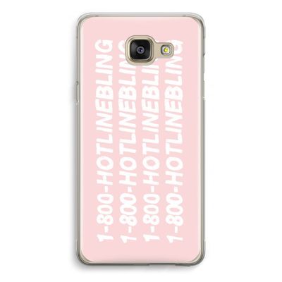 Hotline bling pink: Samsung Galaxy A5 (2016) Transparant Hoesje