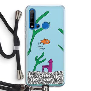 Aquarium: Huawei P20 Lite (2019) Transparant Hoesje met koord