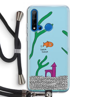 Aquarium: Huawei P20 Lite (2019) Transparant Hoesje met koord