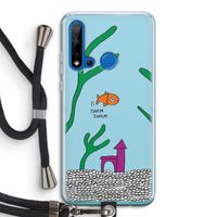 Aquarium: Huawei P20 Lite (2019) Transparant Hoesje met koord