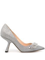 Nicholas Kirkwood mules Monstera 90 mm - Argent