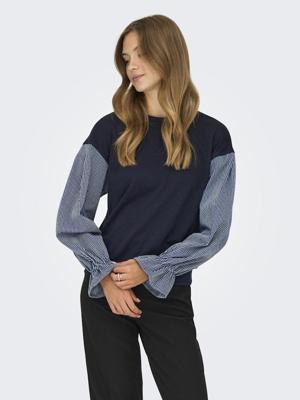 Only Onlnina L/s O-neck Mix Cs Sweat 15374740 Sweater 5018522 Night Sky Stripe Denim Slee