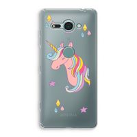 Roze eenhoorn: Sony Xperia XZ2 Compact Transparant Hoesje