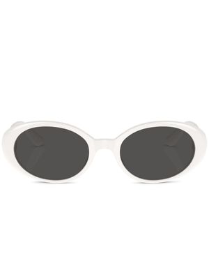 Dolce & Gabbana Eyewear lunettes de soleil à monture ronde - Blanc