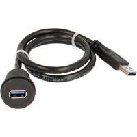 2x USB 3.0-bus A - 2x USB 3.0-stekker A Schlegel Elektrokontakt RRJ_USB3_SW Schlegel 1 stuk(s)