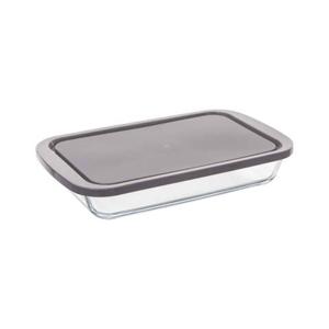 5Five Ovenschaal van borosilicaat glas met deksel - rechthoek - 1.6 Liter - 29 x 18 x 5 cm - Ovenschalen