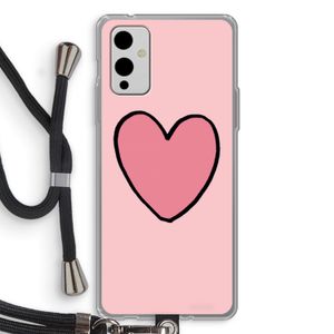 Hartje: OnePlus 9 Transparant Hoesje met koord