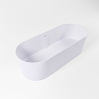 Vrijstaand bad Mondiaz Noble | 180x75 cm | Solid surface | Ovaal | Cale